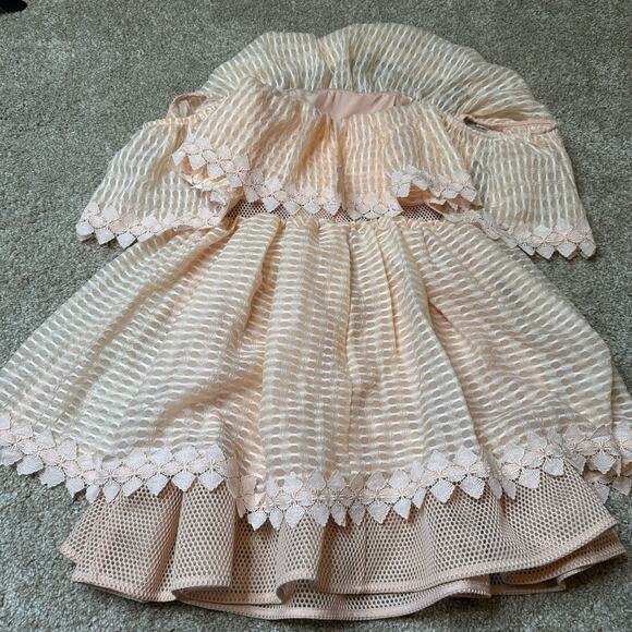 NWT $240 LA MAISON TALULAH Light Pink Blush Off-The-Shoulder Mini Party Dress - Picture 5 of 5